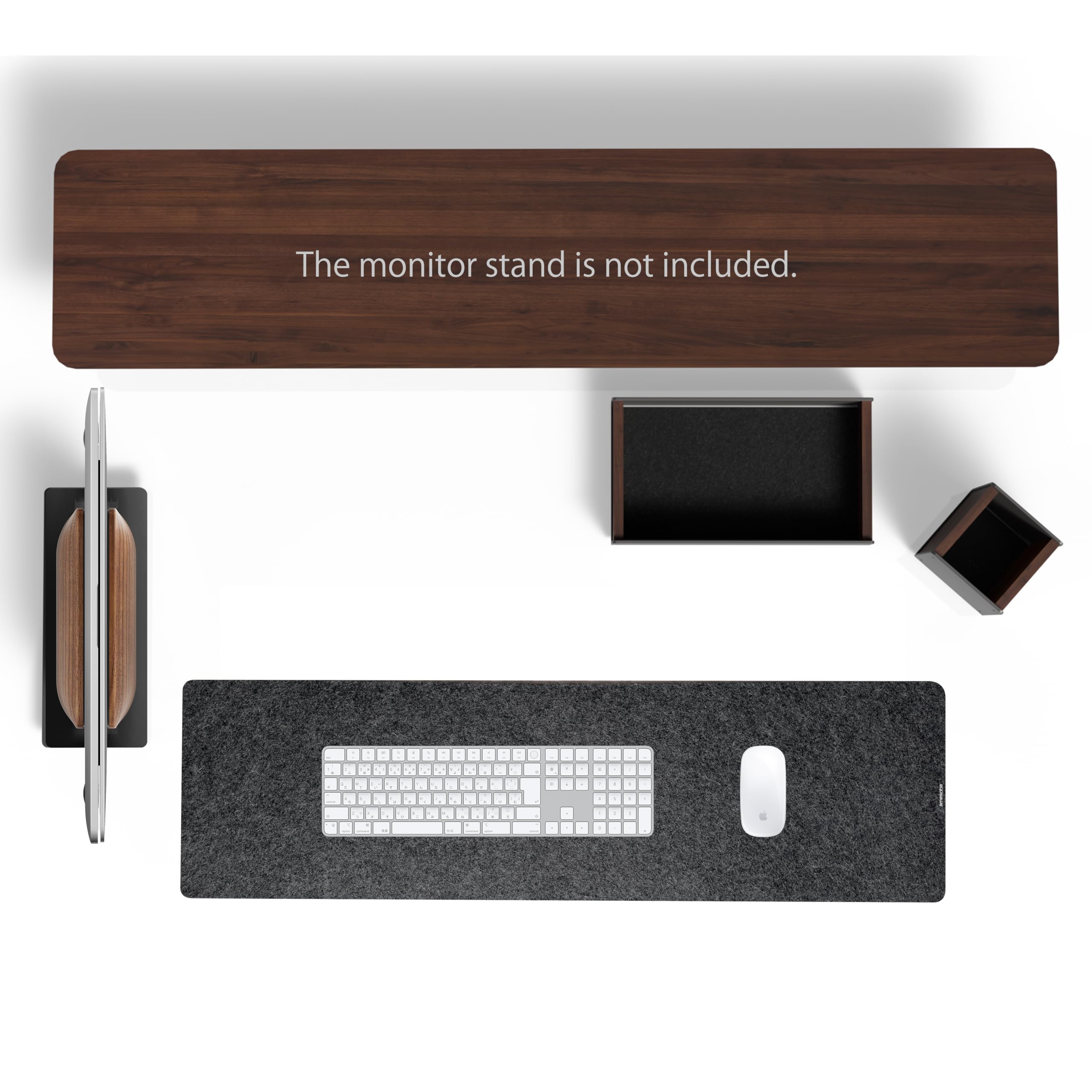 Amazon.com: amesoba Accessories Set for Desk Shelf(Dark Walnut